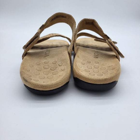 Vionic women's shore slide cork like straps black rubber soles size 8 - Picture 6 of 14